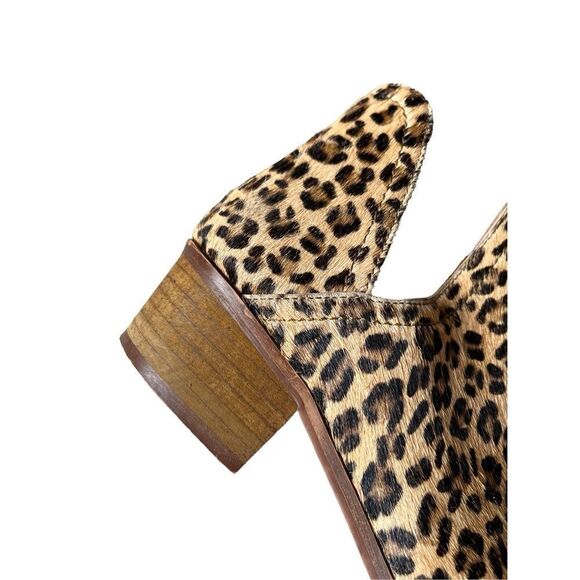 Coconuts by Matisse Leopard Calf Hair Ankle Booties size 7.5 - Picture 12 of 14